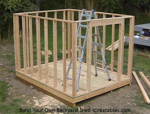 How to build shed walls